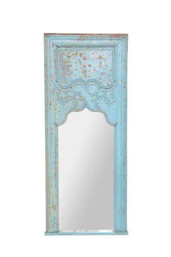 Painted French Trumeau Mirror by French