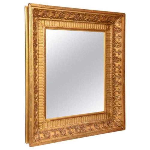 18th/19th Century Giltwood French Napoleon III Mirror by French