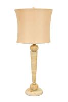 Art Deco Style Lamp of Breccia Marble by Italian