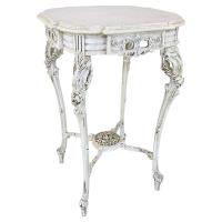 Heavily Carved and Painted Vintage Occasional Table by Italian