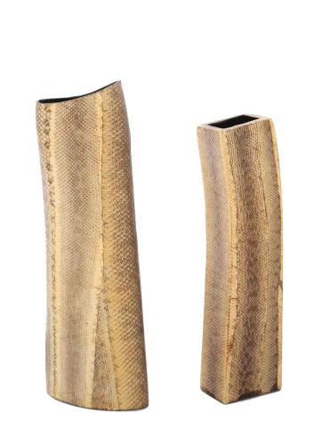 Pair of R & Y Augousti Snake Clad Vases by 
