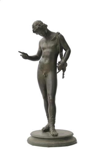 Antique Grand Tour Bronze of Narcissus, Circa 1870 by Italian