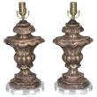 Pair of 18th Century Urn Fragment Lamps