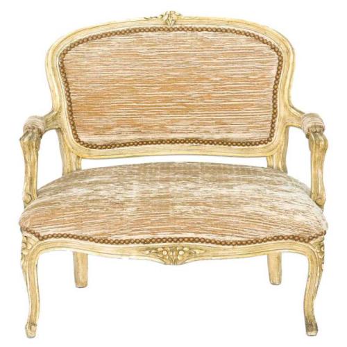 Diminutive Child-sized Louis XV Painted Settee by French