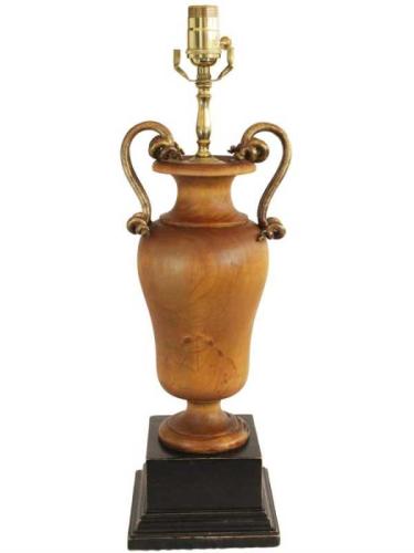 Wooden Urn Lamp by Palladio by Italian