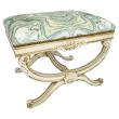 Vintage Painted Neoclassical Style Curule Bench