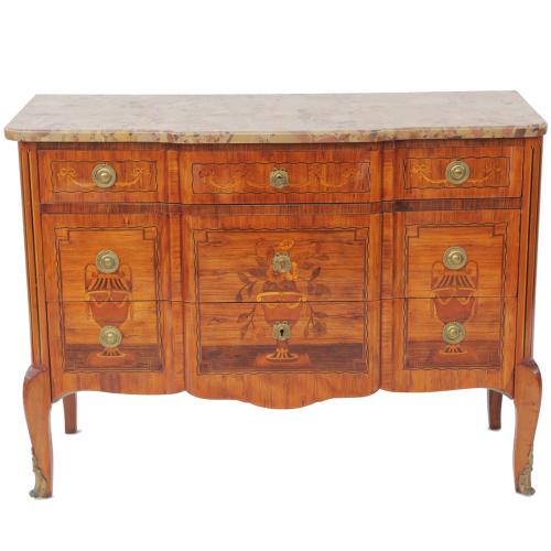 Early 19th Century Marquetry Commode by French