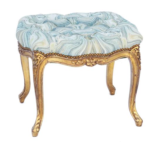 19th Century Louis XV Giltwood Bench by French