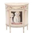 Demilune Cabinet Handpainted with Dogs