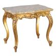 Faux Painted and Giltwood French 19th Century Tea Table