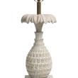 Carved Wood Pineapple-form Table Lamp