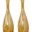 Pair of Hand-blown Empoli Glass Bottle-form Table Lamps